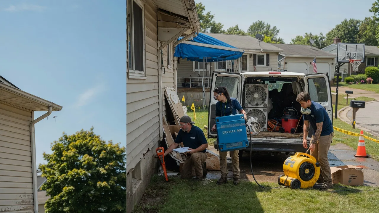 Ceiling Leak Cleanup in Claysville, PA near me